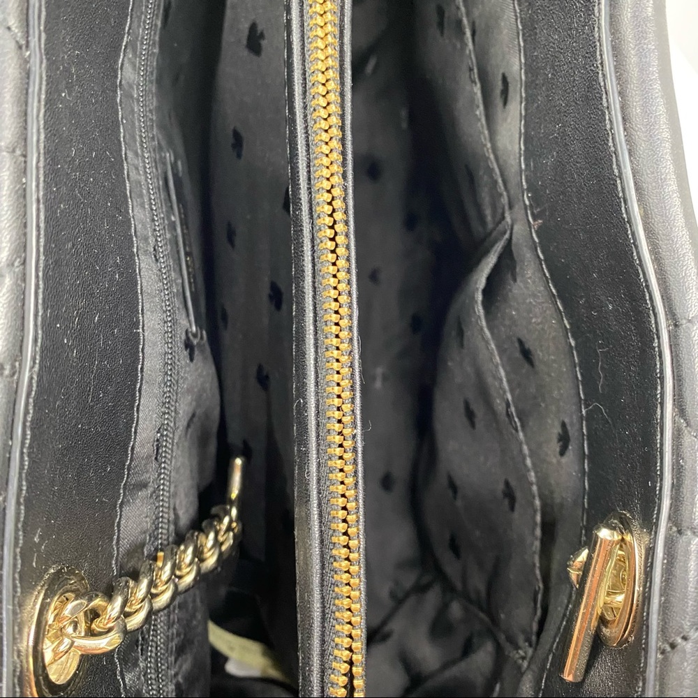 Kate Spade crossbody/shoulder bag black & gold - Picture 8 of 11